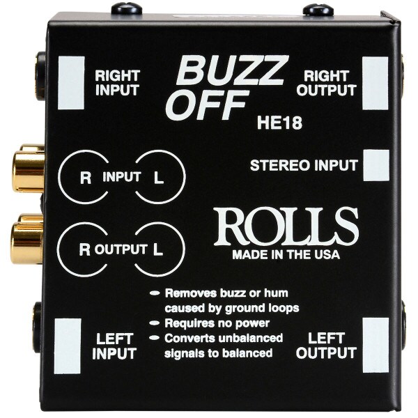 Main product image for Rolls HE18 Buzz Off Hum Eliminator Balanced/Unbalan 245-1032
